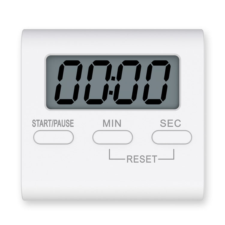 Kitchen Baking Timer Student Learning Reminder Timer(White) by bashfashion