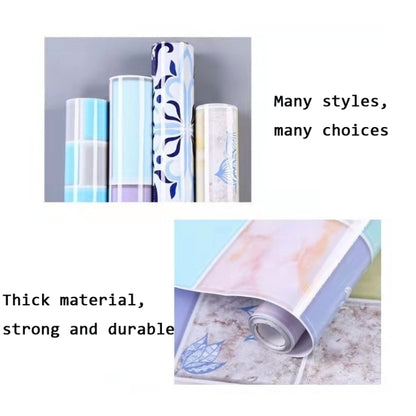 Kitchen Anti-Smoke Tile Wall Stickers Stove Wallpaper(Purple Vine) by bashfashion