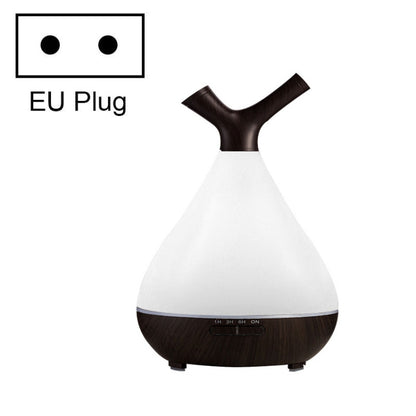 YCTA-008 Household Mute Small Wood Grain Colorful Light Aroma Diffuser Night Tree Air Humidifier, Product specifications: EU Plug(Deep Wood Grain) by bashfashion
