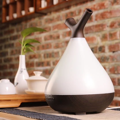 YCTA-008 Household Mute Small Wood Grain Colorful Light Aroma Diffuser Night Tree Air Humidifier, Product specifications: EU Plug(Light Wood Grain) by bashfashion