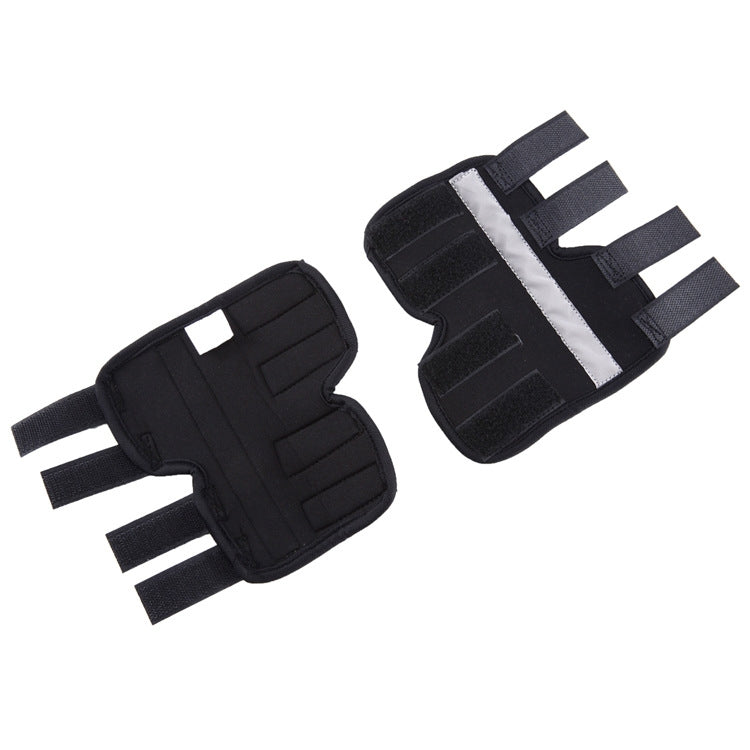 Pet Knee Pads Dog Leg Guards Pet Protective Gear Surgery Injury Sheath, Size: M(HJ10 Reflective Black) by bashfashion