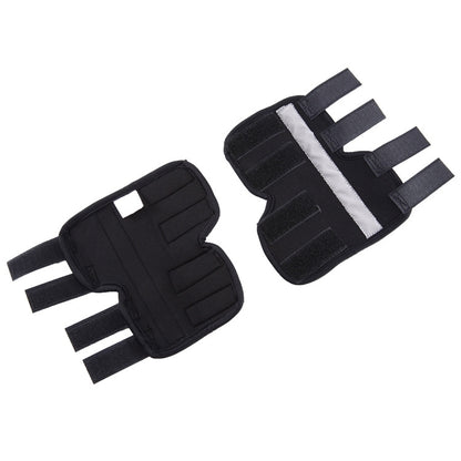 Pet Knee Pads Dog Leg Guards Pet Protective Gear Surgery Injury Sheath, Size: M(HJ10 Reflective Black) by bashfashion