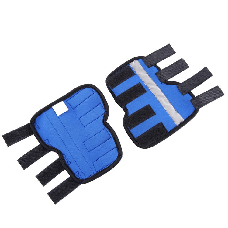 Pet Knee Pads Dog Leg Guards Pet Protective Gear Surgery Injury Sheath, Size: M(HJ12 Reflective Blue) by bashfashion