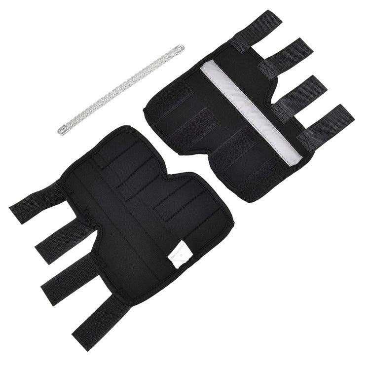 Pet Knee Pads Dog Leg Guards Pet Protective Gear Surgery Injury Sheath, Size: M( HJ28 Reflective With Support Bar Black) by bashfashion