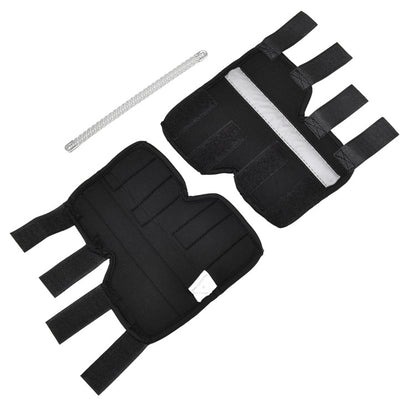 Pet Knee Pads Dog Leg Guards Pet Protective Gear Surgery Injury Sheath, Size: M( HJ28 Reflective With Support Bar Black) by bashfashion