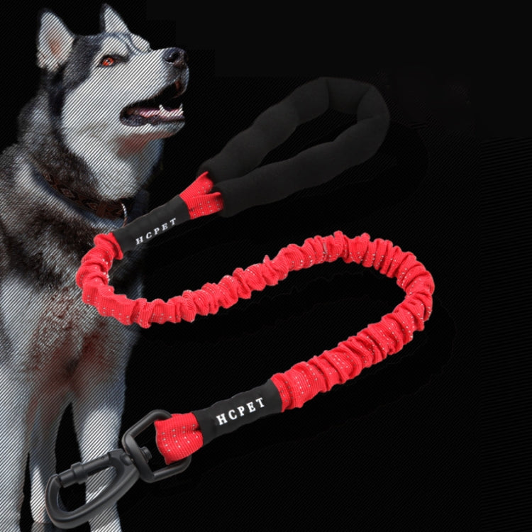 HCPET Dog Traction Rope Pet High-Elastic Explosion-Proof Elastic Rope, Length: 75cm(Red) by HCPET