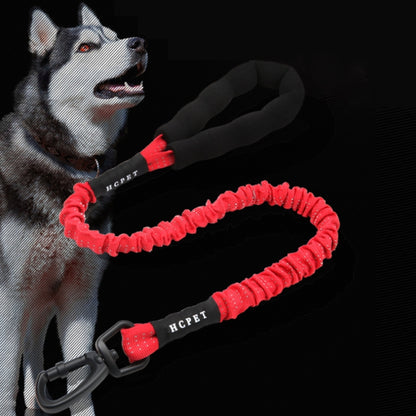HCPET Dog Traction Rope Pet High-Elastic Explosion-Proof Elastic Rope, Length: 75cm(Red) by HCPET
