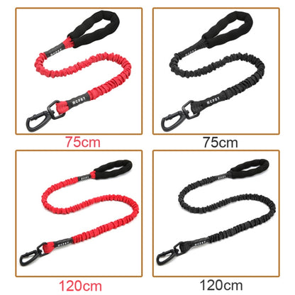 HCPET Dog Traction Rope Pet High-Elastic Explosion-Proof Elastic Rope, Length: 120cm(Black) by HCPET