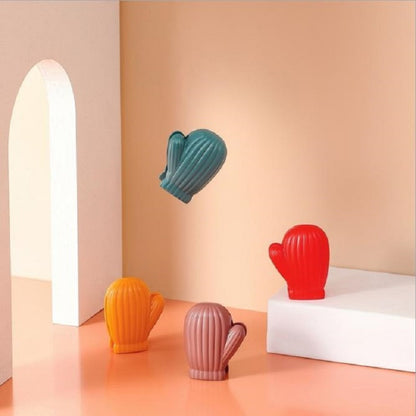 Glove Shape Food Bag Holder Plastic Bag Sealing Clip Snack Sealing Clip(Brown) by bashfashion