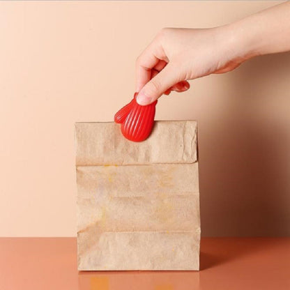 Glove Shape Food Bag Holder Plastic Bag Sealing Clip Snack Sealing Clip(Red) by bashfashion