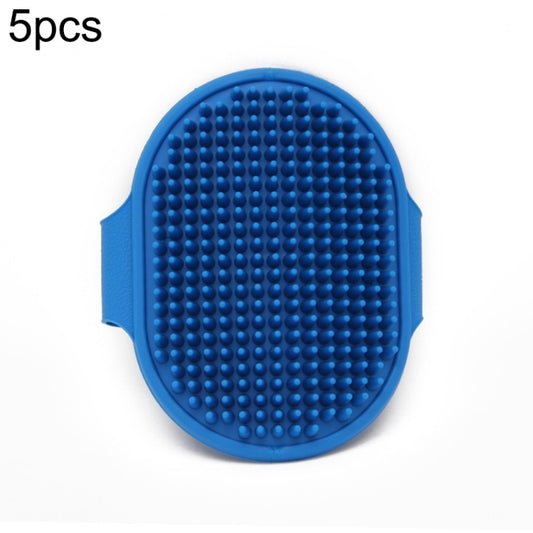 5pcs Pet Bathing Massage Brush For Dogs Cleaning And Beauty Tools(Blue) by bashfashion