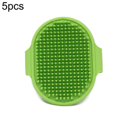 5pcs Pet Bathing Massage Brush For Dogs Cleaning And Beauty Tools(Green) by bashfashion