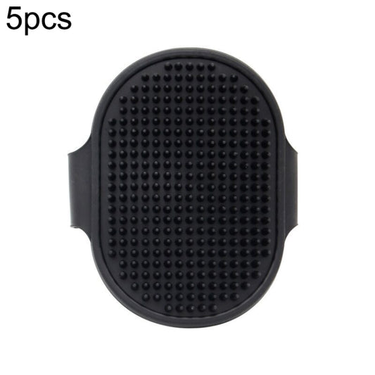 5pcs Pet Bathing Massage Brush For Dogs Cleaning And Beauty Tools(Black) by bashfashion