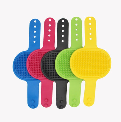 5pcs Pet Bathing Massage Brush For Dogs Cleaning And Beauty Tools(Blue) by bashfashion