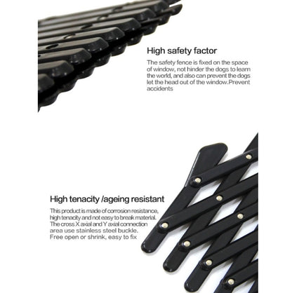 Pet Car Window Protective Fence Car Retractable Protective Fence, Specification: 24x11.8x1.2cm(Black) by bashfashion