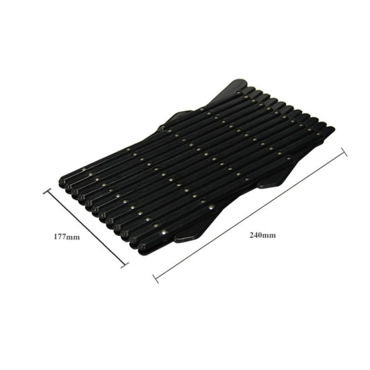 Pet Car Window Protective Fence Car Retractable Protective Fence, Specification: 24x17.7x1.2cm(Black) by bashfashion