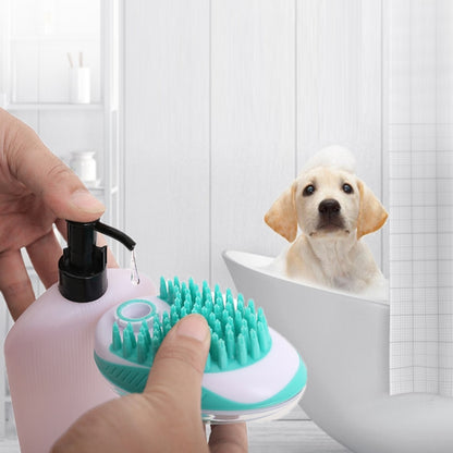 Pet Bath Brush Dog Massage Cleaning And Beauty Products(Blue) by bashfashion