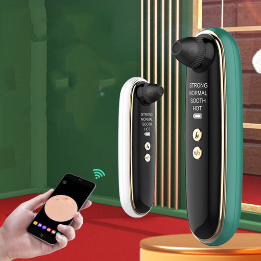 Visualized Hot Compress Blackhead Suction Device Pore Cleaner and Bubble Export Instrument(Green) by bashfashion