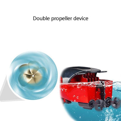 Children Mini Wireless Electric Speedboat Model Boat Simulation Remote Control Toy Boat(Blue) by bashfashion