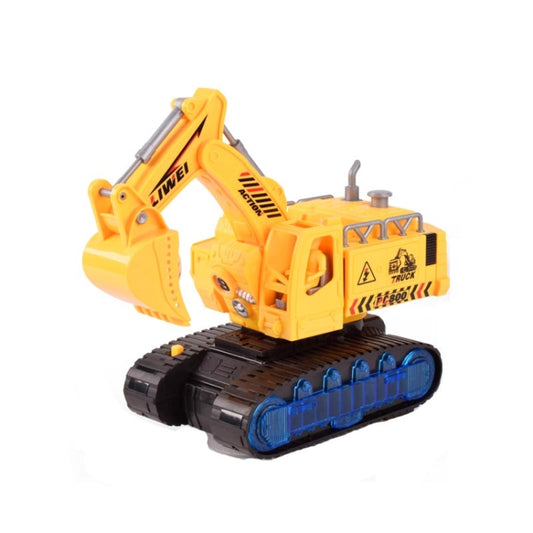 Children Light And Music Simulation Electric Excavator Car Toy, Style: Engineering Vehicle by bashfashion