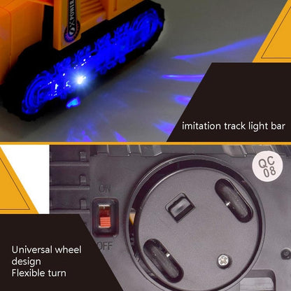 Children Light And Music Simulation Electric Excavator Car Toy, Style: Engineering Vehicle by bashfashion