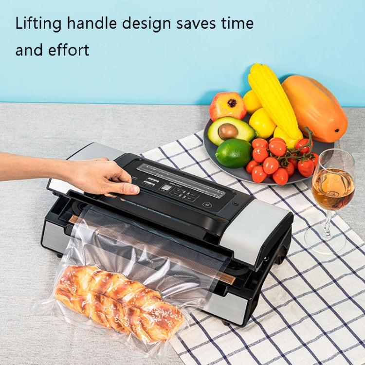Deli Household Food Sealing Machine Fresh-Keeping Compression Small Packaging Machine, CN Plug, Model: 14891 (Black) by Deli