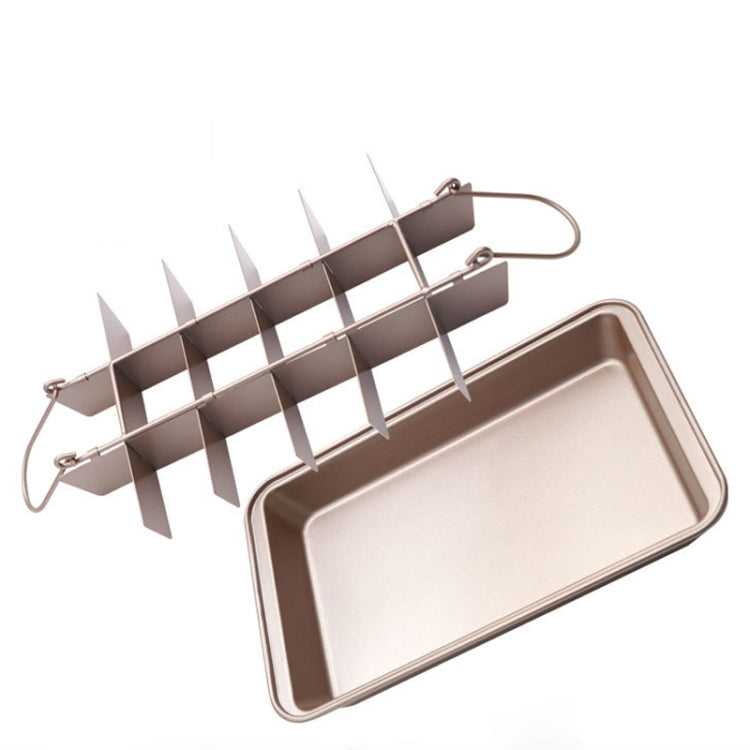 Brownie Pan Cake Mold Square Bread Baking Thick Solid Bottom Non-Stick Baking Pan by bashfashion