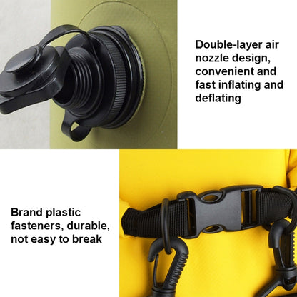 LUCKSTONE 60L Outdoor Rafting And River Tracing Waterproof Backpack Shoulder Bag Inflatable Swimming Bag Tote Bucket Bag(Blue) by bashfashion