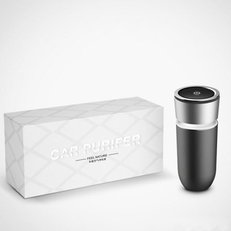 K04 Colorful Car Charger USB Car Negative Ion Air Purifier(Black) by bashfashion