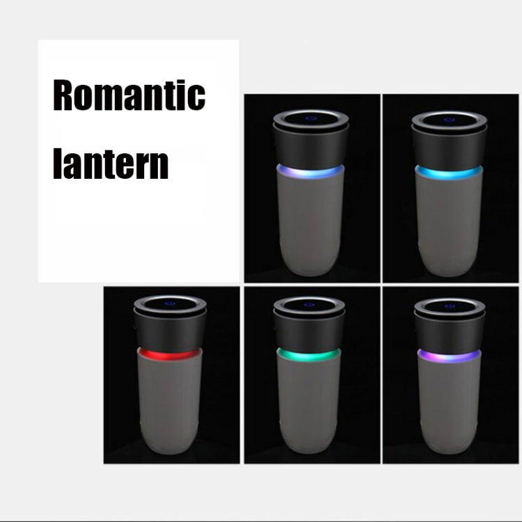 K04 Colorful Car Charger USB Car Negative Ion Air Purifier(Black) by bashfashion