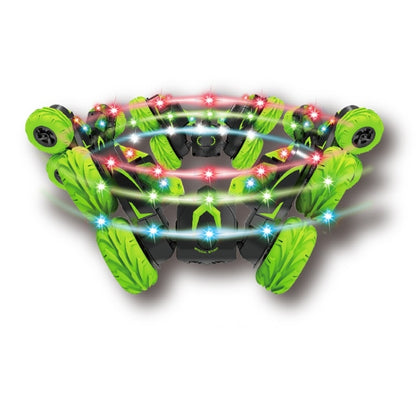 Double-Sided 360-Degree Lighting Stunt Car Climbing And Rolling Remote Control Off-Road Vehicle(Black Orange) by bashfashion