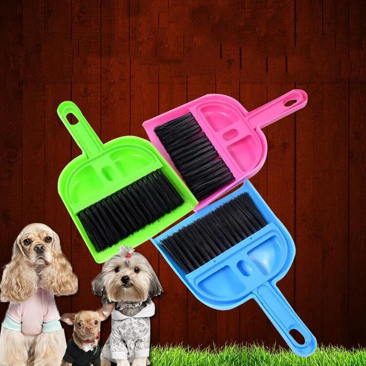 3 Set Pet Toilet Sweeper Pet Dustpan And Small Broom For Cats And Dogs Random Color Deilvery by bashfashion