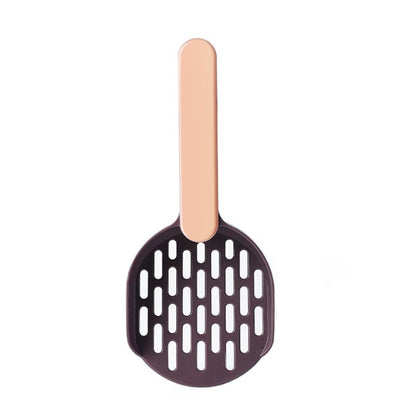 Cat Litter Shovel Filter Cat Shovel(Brown+Pink) by bashfashion