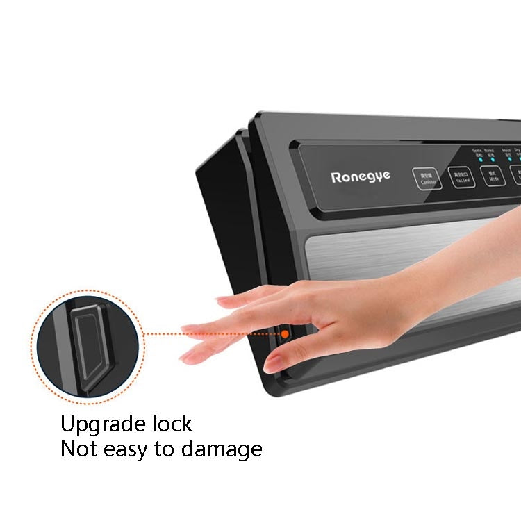 Ronegye Household Automatic Vacuum Packaging Machine Food Vacuum Machinery Small Vacuum Sealing Machine, CN Plug(Black) by bashfashion