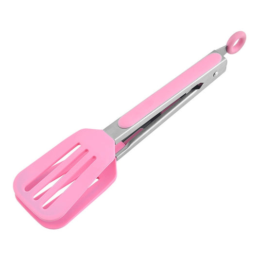 Kitchen Food Tongs Hotel Steak Tongs Insulated Long-Handled Bread Tongs Barbecue Clip Barbecue Clip(Pink) by bashfashion