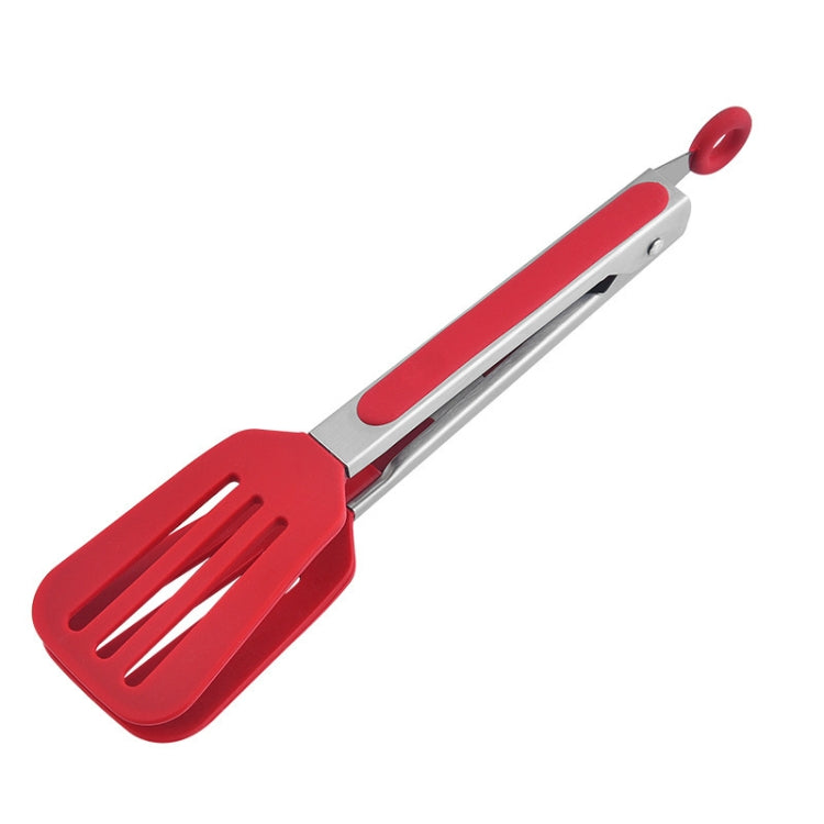Kitchen Food Tongs Hotel Steak Tongs Insulated Long-Handled Bread Tongs Barbecue Clip Barbecue Clip(Red) by bashfashion