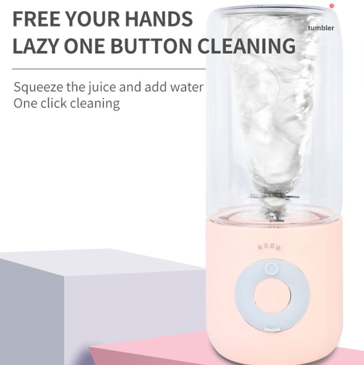 Mini Portable Usb Juice Machine Multi-Function Electric Charging Household Juicer(Pink) by bashfashion