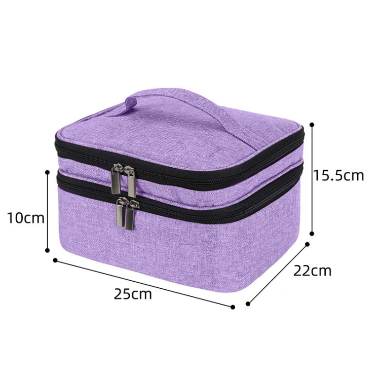 Sponge Liner Cosmetic Storage Box Portable Storage Box(Gray) by bashfashion