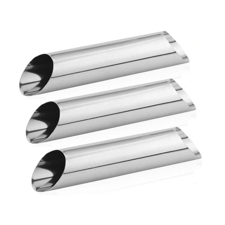 20 PCS Oblique Double-Head Stainless Steel Large Spiral Tube Non-Stick Croissant Mold Croissant Tool by bashfashion