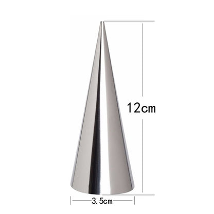 17 in 1 Ice Cream Crispy Mold Set Stainless Steel Conical Roller Croissant Tool by bashfashion