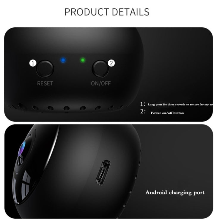 A12 Mini 1080P 5GHz Wireless WiFi Security Camera Night Vision Remote Home Small Surveillance Camera(Matte Black) by bashfashion