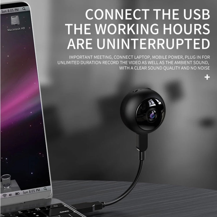 A12 Mini 1080P 5GHz Wireless WiFi Security Camera Night Vision Remote Home Small Surveillance Camera(Matte Black) by bashfashion