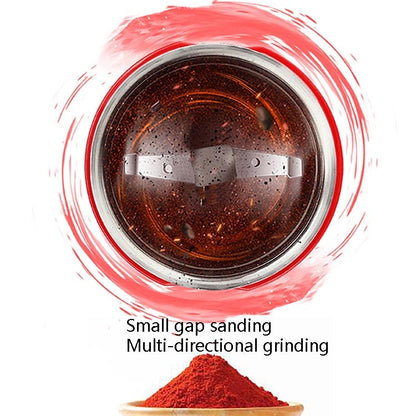 Electric Small Grinder Household Seasoning Miscellaneous Grains Chinese Medicine Coffee Grinder 220V EU Plug (Black) by bashfashion