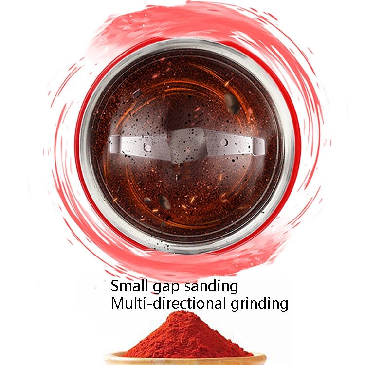 Electric Small Grinder Household Seasoning Miscellaneous Grains Chinese Medicine Coffee Grinder 220V UK Plug (White) by bashfashion