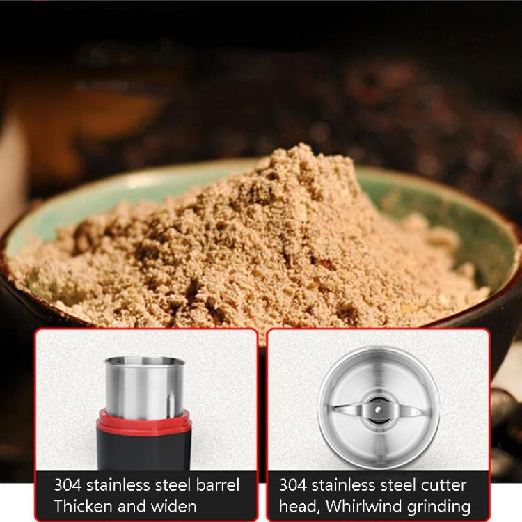 Electric Small Grinder Household Seasoning Miscellaneous Grains Chinese Medicine Coffee Grinder 110V US Plug (Black) by bashfashion