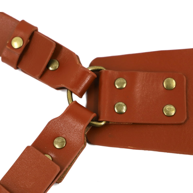 Leather Camera Strap Outdoor Photography Equipment Accessories Universal Single-Shot Camera Double Shoulder Strap by bashfashion