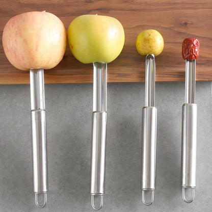 3 PCS Kitchen Stainless Steel Thickened Hawthorn And Red Dates Corer, Specification: 0.8cm by bashfashion