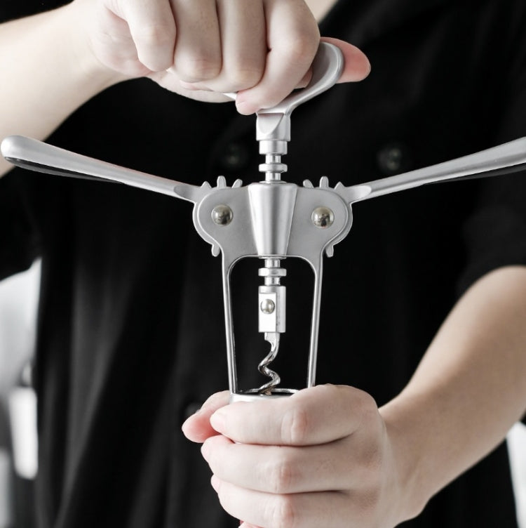 Kitchen Multifunctional Manual Wine Zinc Alloy Bottle Opener by bashfashion