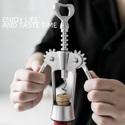 Kitchen Multifunctional Manual Wine Zinc Alloy Bottle Opener by bashfashion