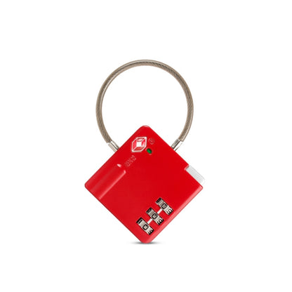 TSA Customs Combination Lock Anti-Theft Wire Padlock(Red) by bashfashion